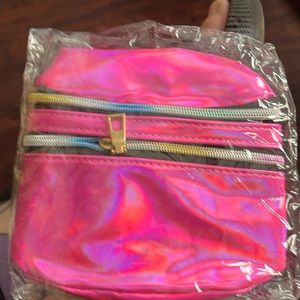 Pink bag that goes around your waist